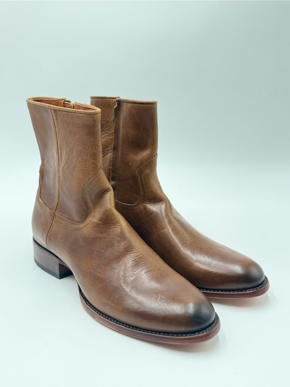 Men's Brown Leather Chukka Boots